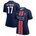 Paris Saint-Germain Vitinha #17 Hjemmedrakt Dame 2024-25 Korte ermer